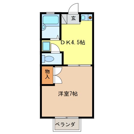 アメニティ１０の物件間取画像